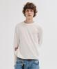 LEIRE Slub Back Line Long Sleeve T-Shirt [Ivory]