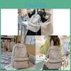 Nylon Leopard Print Backpack For Women With Padded Straps Perfect For Casual Travel
