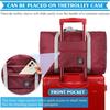 1Pc Red/Navy/Green Multifunctional Folding Travel Bag Single Shoulder Hand Luggage Bag Large Capacity Luggage Storage Waterproof