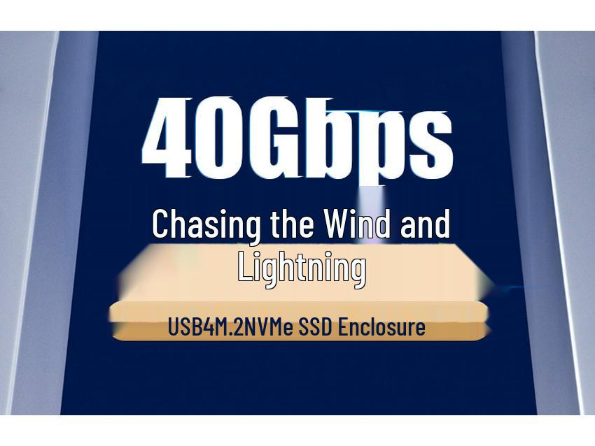 Mihu USB4 40Gbps M.2 NVMe SSD Gehäuse, Thunderbolt 4/3 Kompatible Mobile Box