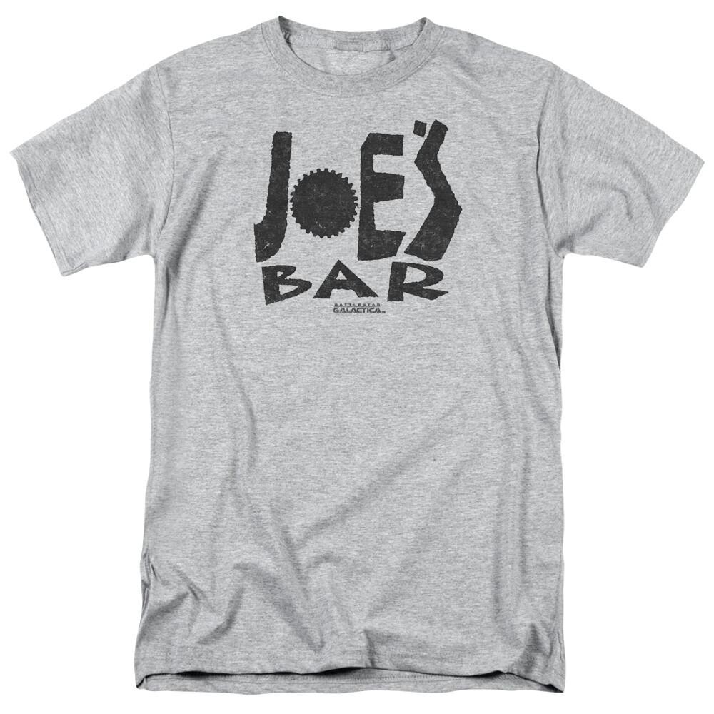 

26 Battlestar Galactica Joes Bar Logo T Shirt Mens License Sci-Fi Tee Sport Gray Unisex T-Shirt XXL