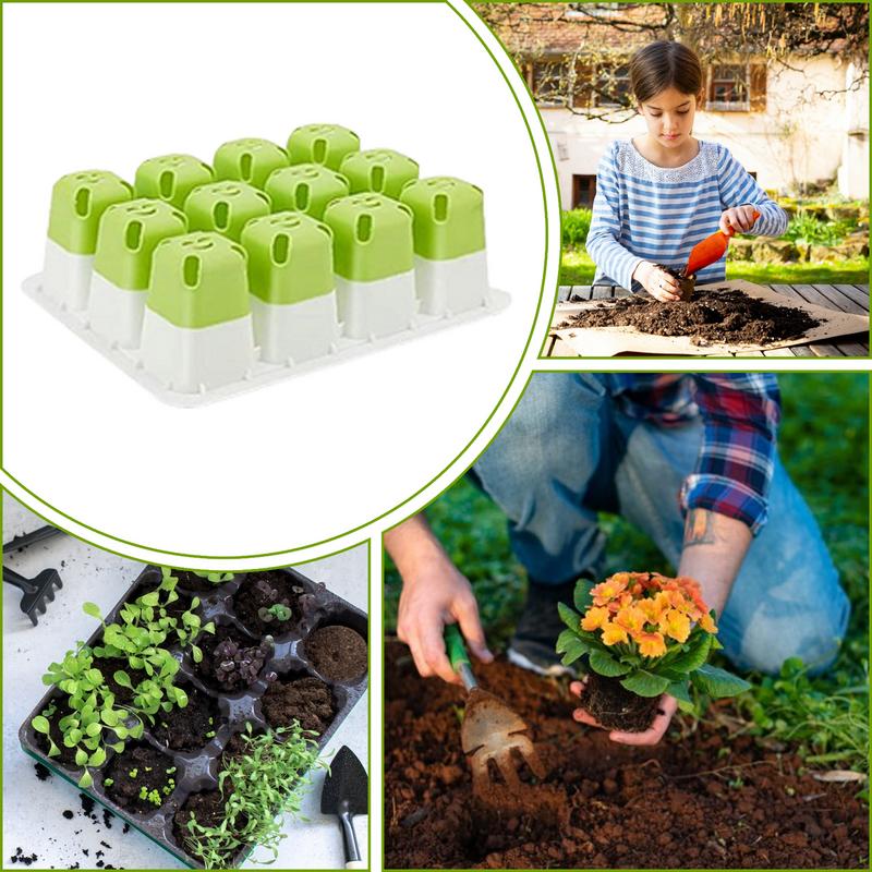 Seedling Starter Trays Reusable Houseplant Growing Trays Plant Propagator Station Pot Reusable Set Of 5 Germination Containers