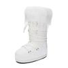 Moon MOOON thick-soled inner height increase snow boots women's 2025 winter thickened warm waterproof cotton boots non-slip tube mouth hair