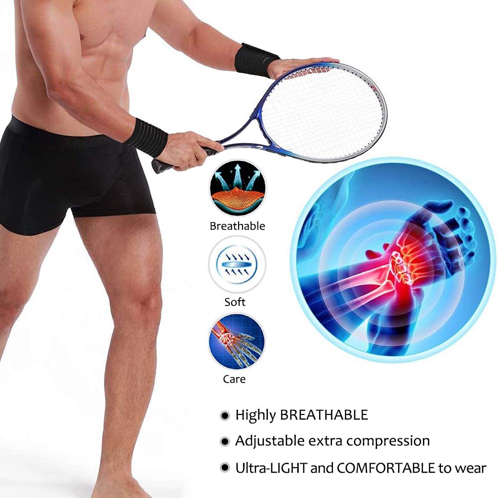 2 Pcs Wrist Brace Wrist Wraps for Men and Women Hand Support Bands Wristband for Weightlifting