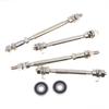 1/2Pcs Solid Axle Hub With Bearings Front And Rear Axles For Mountain Bike Bicycle Axle Core With 6200Rs Bike Parts