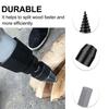 1Set 50Mm Woodworking Drill Bit Hardened Steel Firewood Drill Bit for Efficient Log Splitting Anti Skid Groove Carpenter Hand