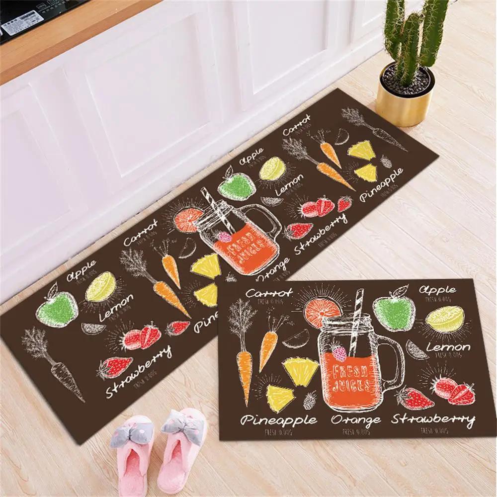 Black White Moroccan Pattern Kitchen Mat Non-Slip Machine Washable Rug Set for Home Decor Anti-Fatigue Floor Mats