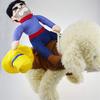 Xiaoyu Pet Dog Cat Halloween Costume, Riding Horse Style Costume, Funny Pet Knight Style Clothing for Dog Cat Cosplay, L