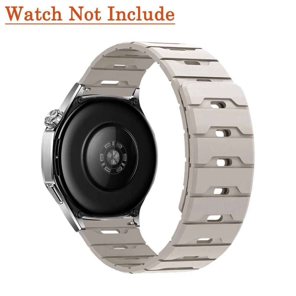 18mm 20mm 22mm Silicone Strap for Huawei Watch GT5/4 6pro For Garmin Forerunner Magnetic Band for Samsung Galaxy Watch 7 6 5 4