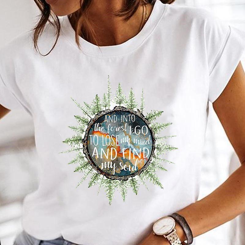 Summer Bee Animal Cartoon Cute Round Neck Pure Cotton Printed Unisexs and Womens Short Sleeved New Personalized Casual Tshirt