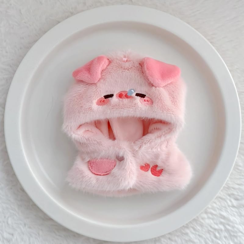 Fluffy Animal Kigurumi (10cm) Pig Plush Clothes Kigurumi Accessories Otaku Doll Mascot Kpopdoll Costume [Used]