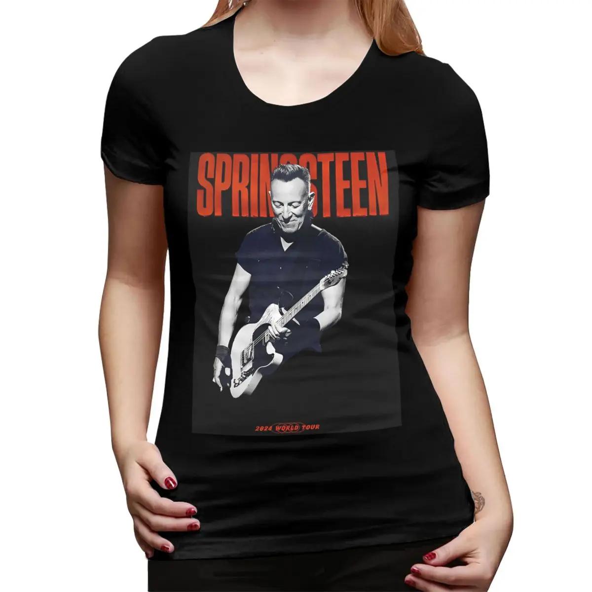 

Bruce Springsteen TShirt for Women ONeck Streetwear T Shirts Womens Short Sleeve Summer Clothes Tops 4XL