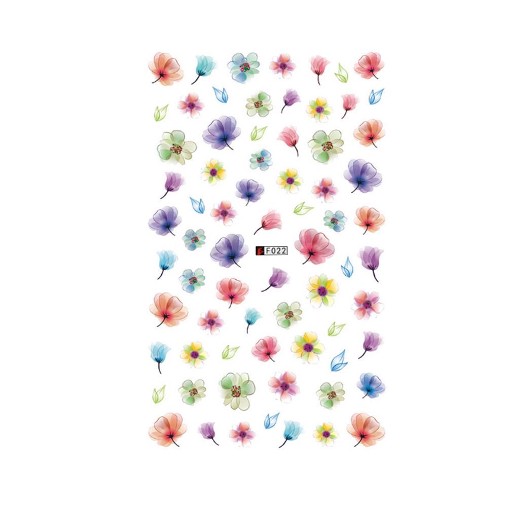 3D  Design  Foil Stickers Transfer Decal Tips Manicure DIY