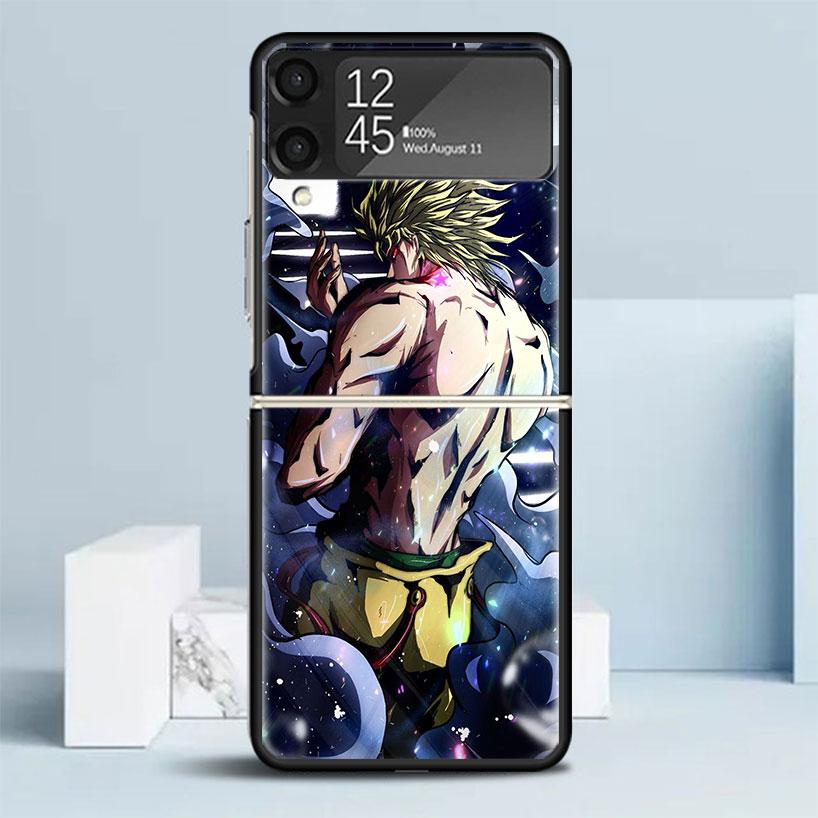 JoJo Adventure Dio Diego Brando Black Cover for Samsung Galaxy Z Flip 7 6 5 4 3 5G Phone Case Flip7 Flip6 Flip5 Flip4 Flip3 Patt