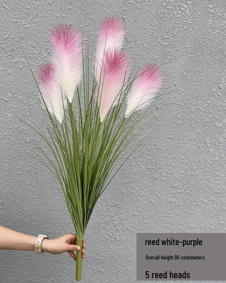 Nordic Reed & Foxtail Grass Artificial Office Plants Window Decor 