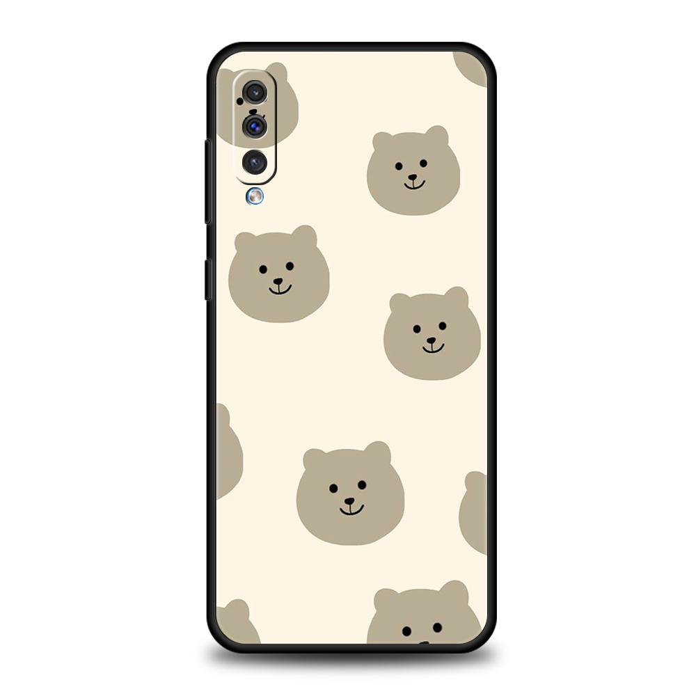 Cute BEAR Phone Case For Samsung Galaxy A15 A13 A51 A71 A41 A31 A21S A11 A03S A05 A12 A32 A52 A22 A23 A25 A33 A53 A73 5G Cover