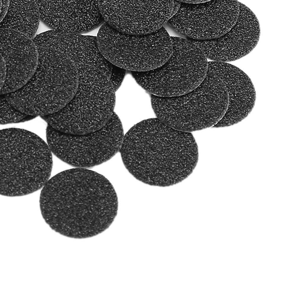 51pcs Pre Cut Callus Remover Sandpaper Pads Round Shape Dead Skin Remover Discs For Pedicure Diameter 15mm