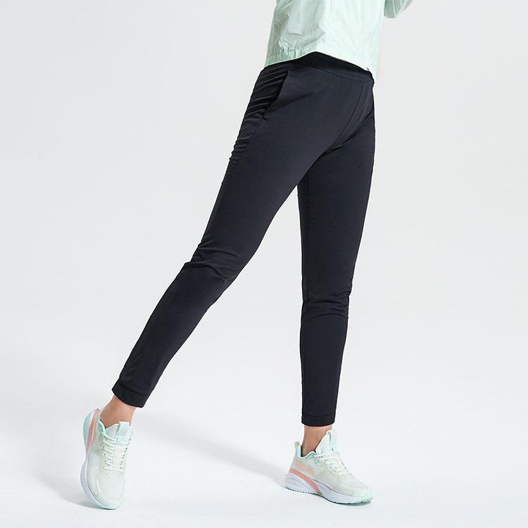 Li Ning Training Series Quick-Dry Breathable Tapered Sports Pants Women Pants Black AKLR218-1