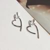 Gold Heart Earrings for Women, Dainty Huggie Earrings, Minimalist Gold Plated Copper Earrings, Cute Small Heart Earring