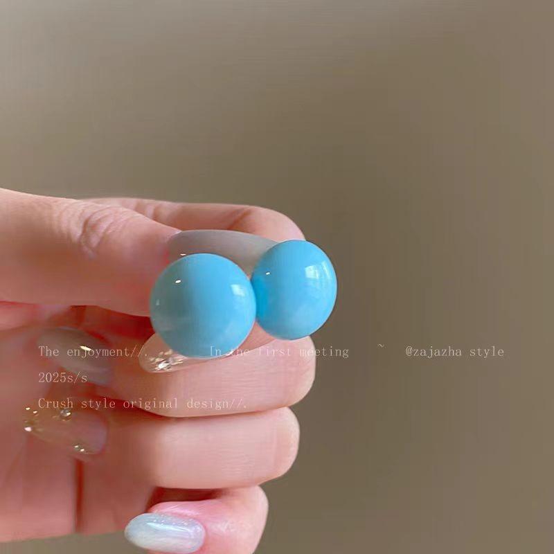 Earrings Fresh Temperament Mermaid Love Alloy Stud Earrings Niche Design High Sense Light Luxury Earrings Tide