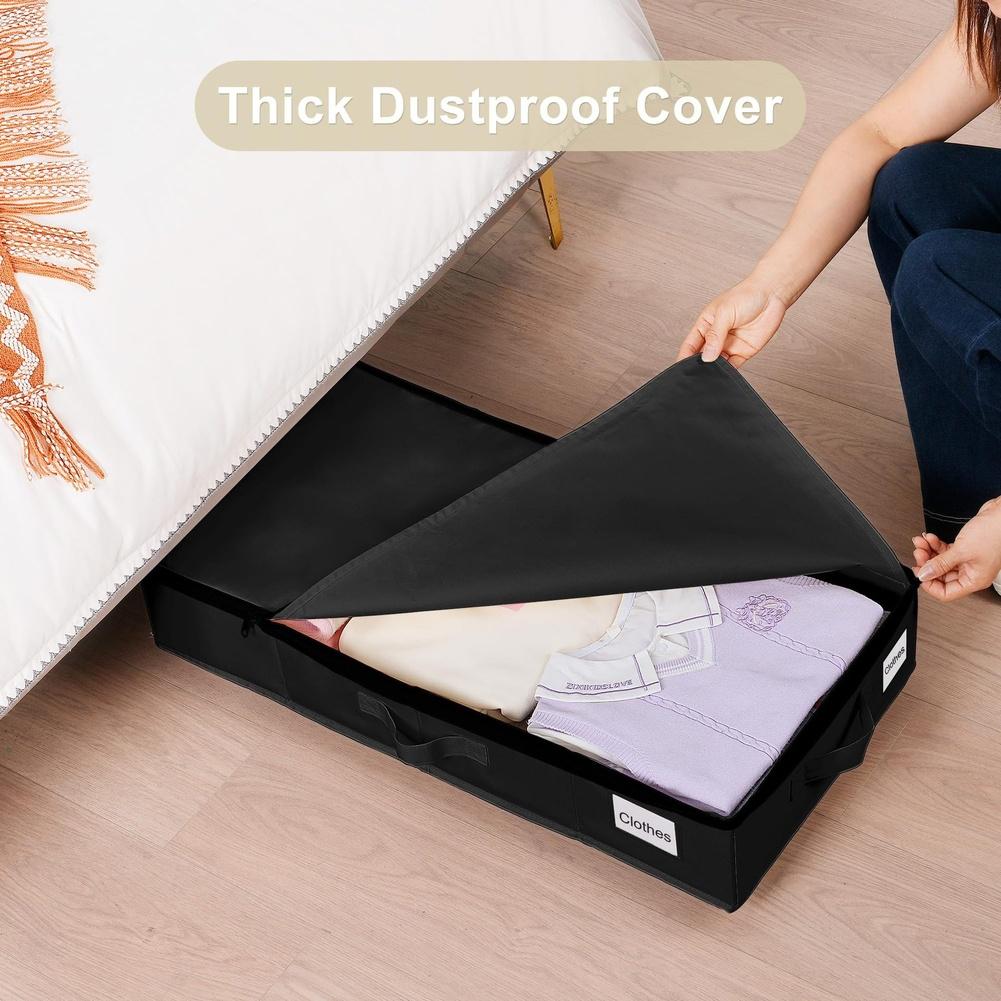 Foldable Organizer Underbed Storage Box Easy Mobility