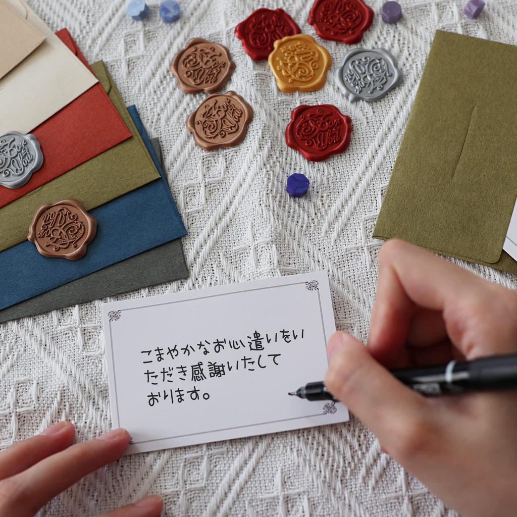 TEMLUM Message Thank You Mini Greeting 6 4 Sealing Wax Antique Wedding 72 Cards in Set Cards, Cards, Cards, Envelopes, Stickers, Style, Invitations,