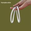 1 Roll (5m/196.85in) Self-Adhesive PVC Bead Trim - Peel and Stick Removable Wallpaper Border, White Durable Polyvinyl Chloride Molded