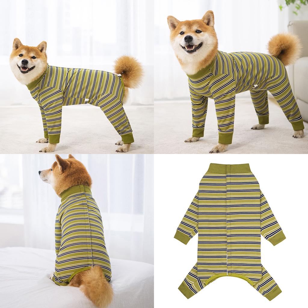 Warm Long Sleeve Pet Outfit Pet Surgical Bodysuit Pet Softable Polyester Coat for Small to Media Breeds