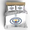 Manchester City Logo Bedding Set Bedding Duvet Cover Set Duvet Cover Pillowcases (1 * Duvet Cover 2 * Pillowcases, Without Duvet Insert)