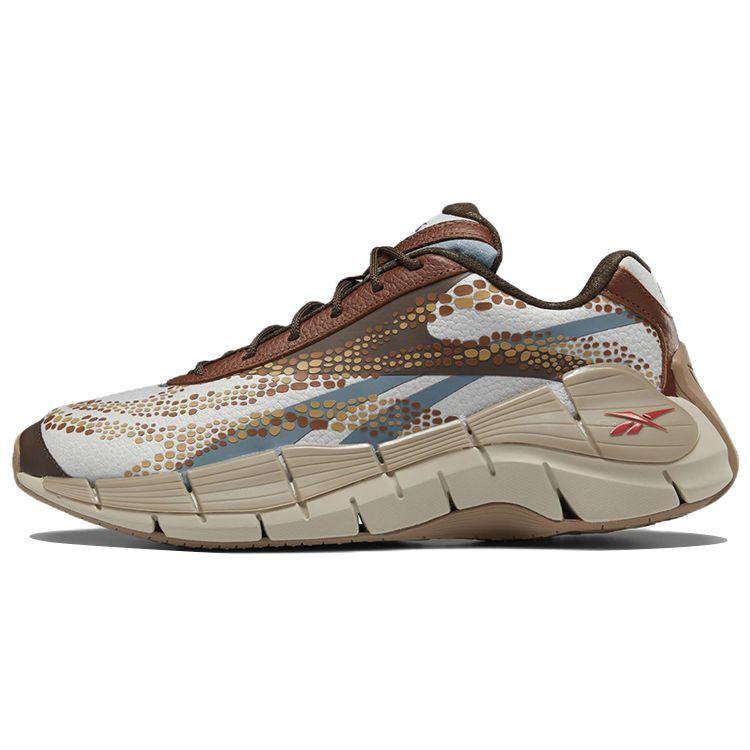 

Reebok Jurassic World x Zig Kinetica 2.5 Unisex Stark Grey Peat Grizzly Brown Atrociraptors Running Sneakers HQ6263 EU 41