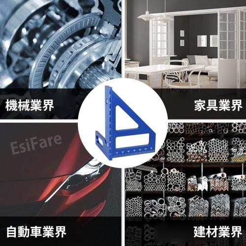 EsiFare 3D Multi-Angle Measuring Ruler, Right Angle Ruler, 45 Degree/90 Degree Layout Measuring Ruler, Miter Triangle Ruler, L-Shaped Ruler, Woodworki