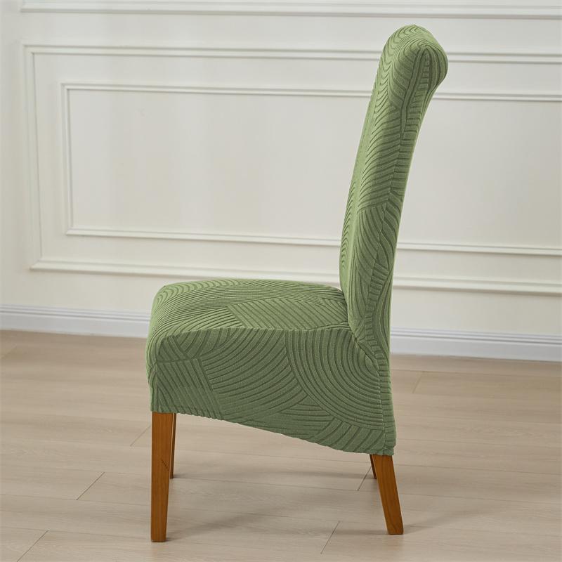 1/2pcs Jacquard Dining Chair Covers Elastic XL Size Chair Cover Universal Adjustable Seat Slipcover for Wedding Hotel Party