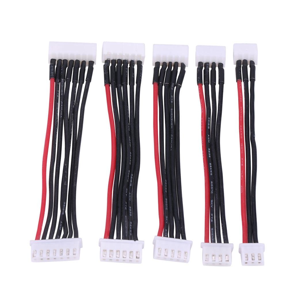 

5PcsSet Lipo Balance Подовжувач силіконового дроту RC Аксесуар для 2S 3S 4S 5S6S