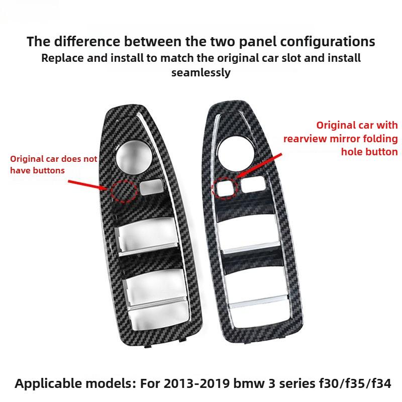 Suitable for BMW 1 Series 3 Series X1 2013- F30 F34 F35 F48 Window Lifter Switch Panel Outer Frame Window Lifter Trim
