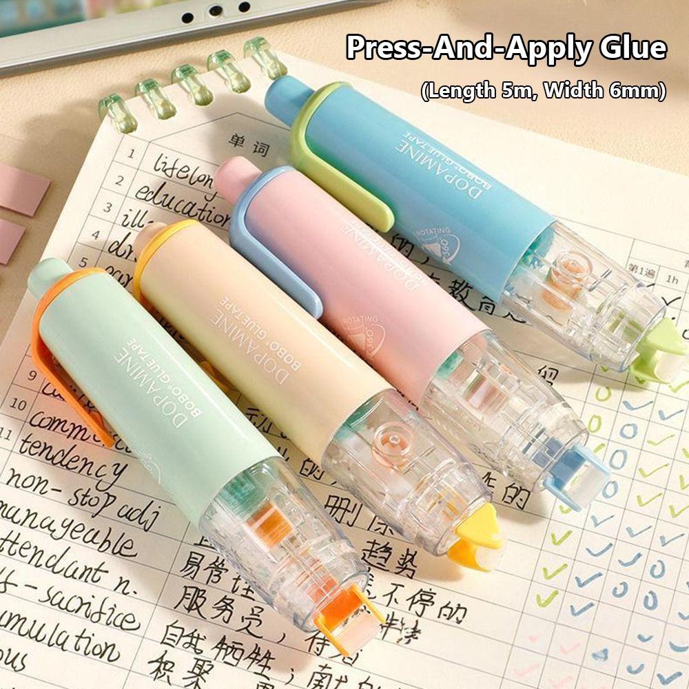 360 Degree Rotation Head Dot Glue Tape Large Capacity Rolling Glue Tape Students Gift