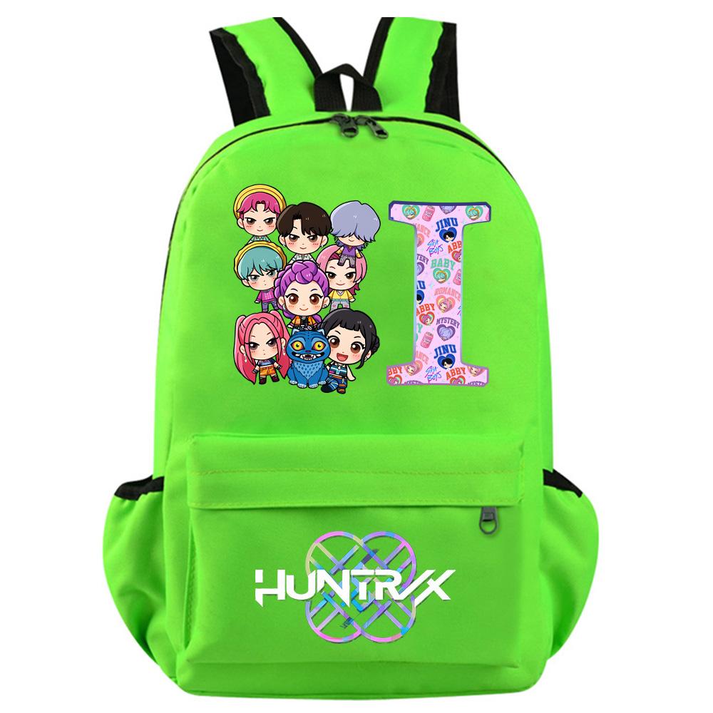Anime 26 English Letter Kpop Demon Hunters Printed Backpack for Teenager Student Girl Boy Bookbag Schoolbag Women Large Capacity Travel Bag Kid Gift