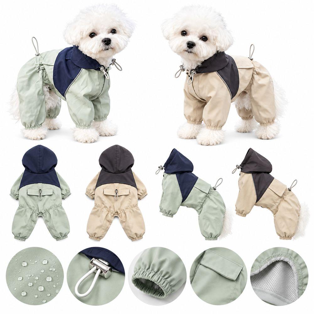 Wear-resistant Dog Raincoat Waterproof Dog Protective Suit New Pet Clothing  for Small Dogs