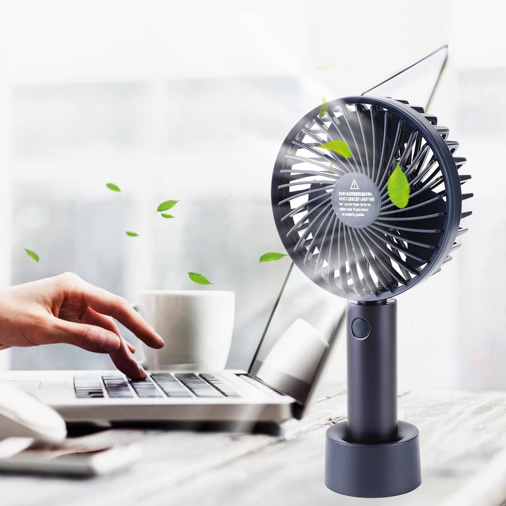 Tragbarer Handventilator Mini-Tischventilator USB Wiederaufladbar für Zuhause Outdoor Büro