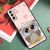 Cute Cartoon Owl Phone Case For Samsung Galaxy S25 S24 Ultra S9 S10 S20 S21 FE S22 Plus S23 Ultra Back Cover