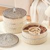 Miling Two-Tier Transparent Grey Snack & Fruit Plate