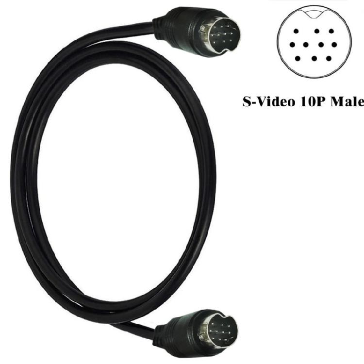 S-Video Cable for TV VCR DVD Camcorders Video Cards Mini Din 10Pin Male To Male