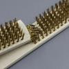 12pcs Ergonomic Design Wire Copper Brush Wood Handle Heavy-Duty Brush Set  Industrial Use