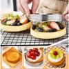 10PCS Round Stainless Steel Tart Ring Heat-Resistant Perforated Molds DIY Mousse Fruit Pie Tartlet Doughnut Mold Kitchen Tools