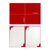 1Pcs Thicken A3 A4 Paper Hardcover Plush Surface File Page Folder  Signing Contract