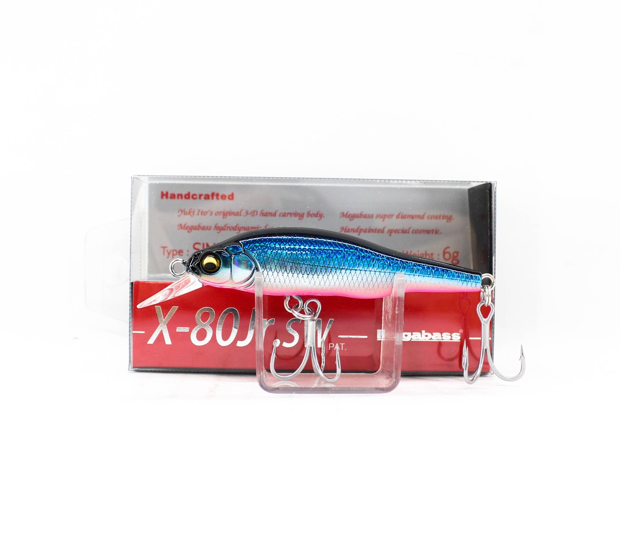 

Megabass X-80 JR SW Медленно тонущая приманка GG Синий Розовый (1720)