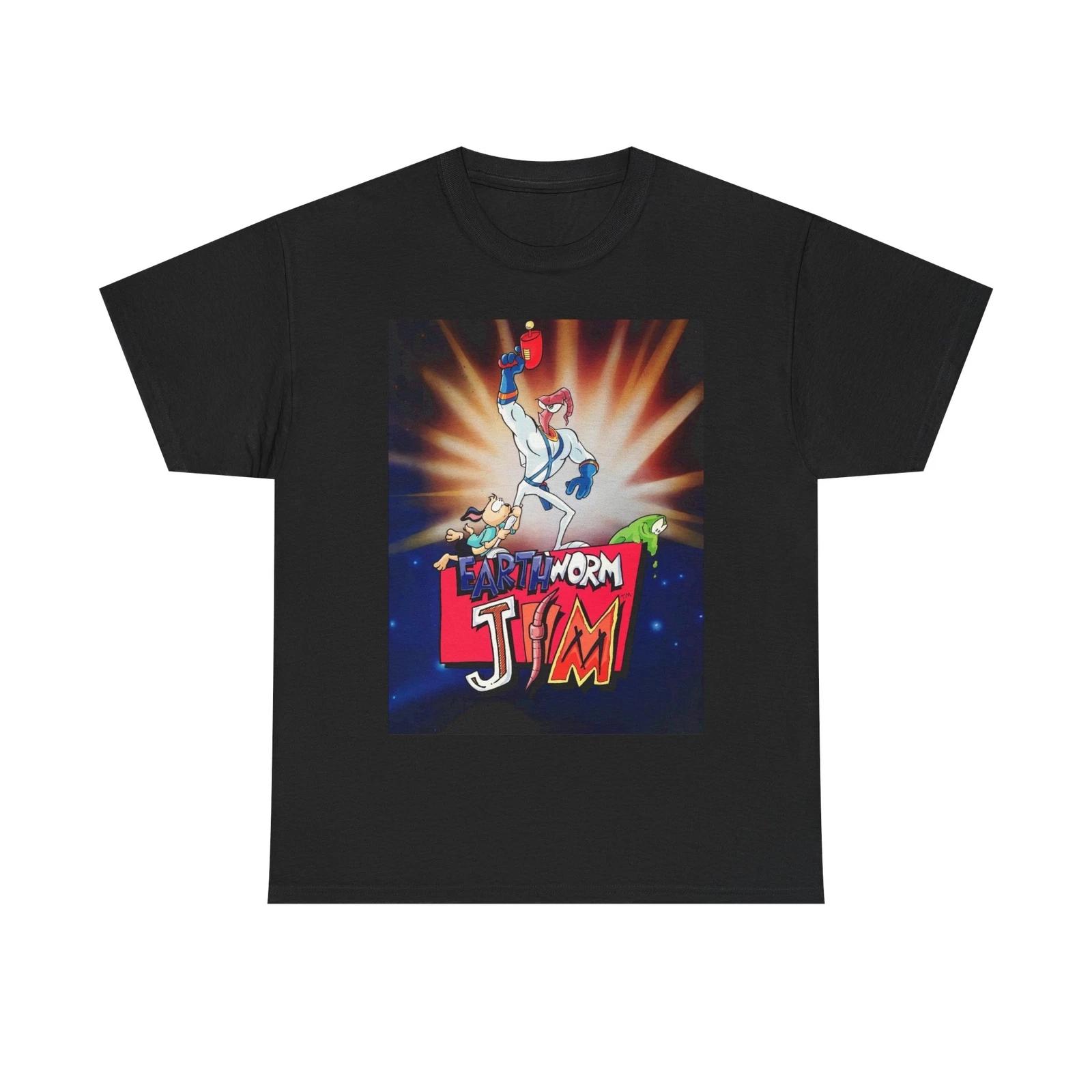 Men s and Women s T-shirts Earthworm Jim XXL