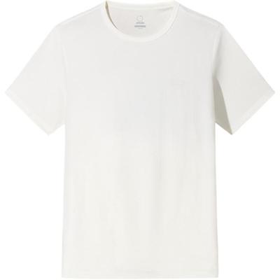 Outdoor Series Casual Comfortable Simple Versatile Letter Print Round Neck Short Sleeve T-Shirt Men Tops Ivory 152526103-1