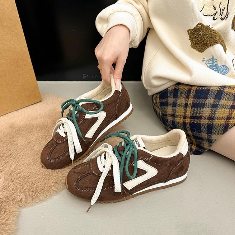 New retro mandarin duck shoelaces, leather soft soles, not tired feet, women's shoes, sports shoes, flats