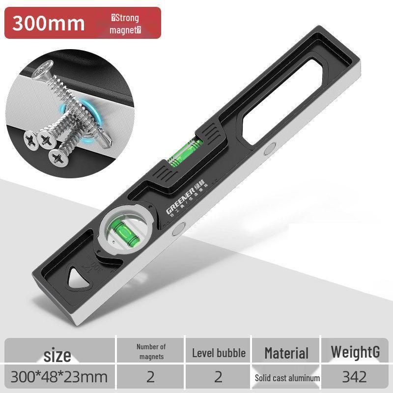Small High Precision Aluminum Alloy Magnetic Spirit Level for Home Decoration