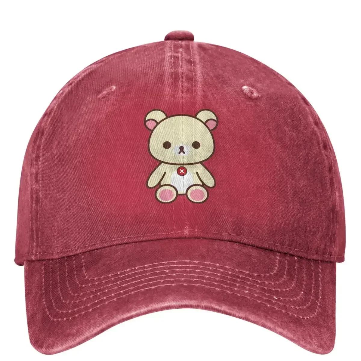 

Rilakkuma Korilakkuma Baseball Cap Running Hippie Fitted Retro Trucker Dad Hat Unisex Teens Classic Design Snapback Cap One Size